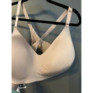 Torrid size 46 D  flesh tan colored lace cross back